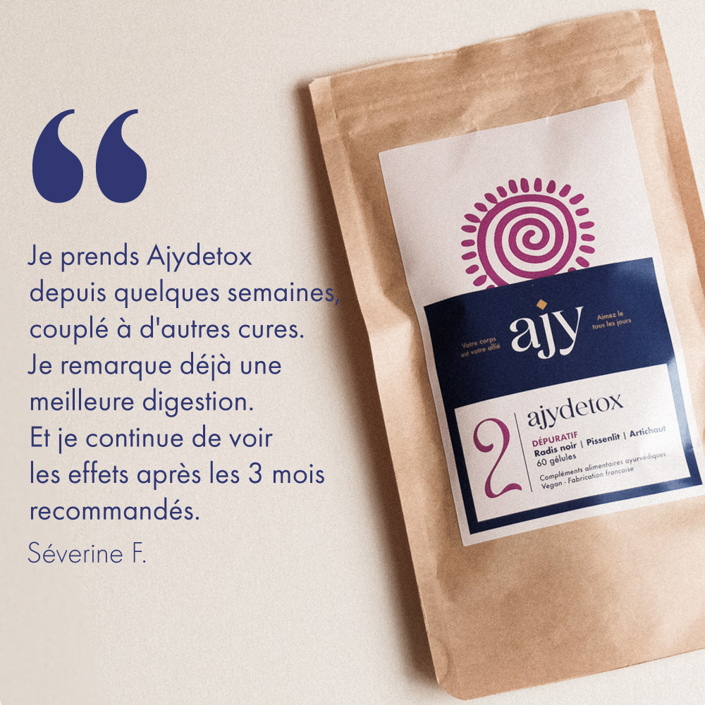 ajydetox compléments alimentaires detox depuratif perte de poids minceur capteur de graisse ajy alexandra rosenfeld ayurvéda ayurveda