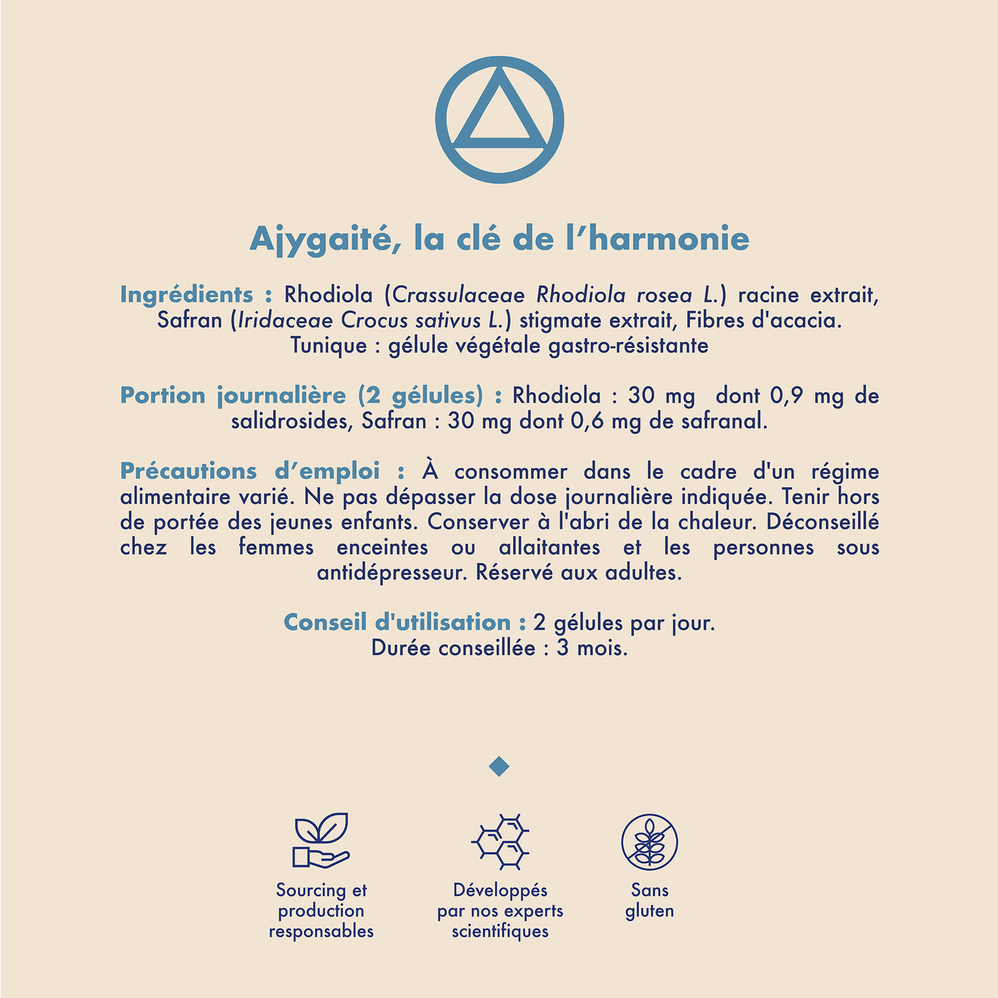 AJY Bio Vegan Made in France Anti-dépresseur naturel Anti-stress