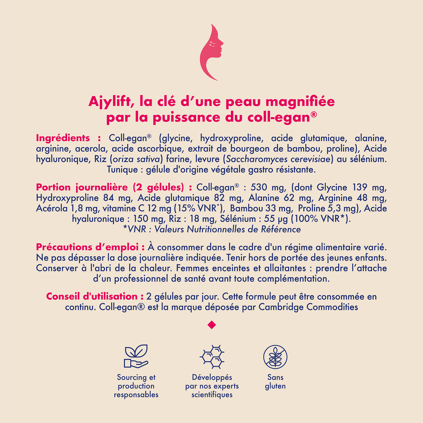 AJYLIFT - Coll-egan®️ - CURE DE 3 MOIS