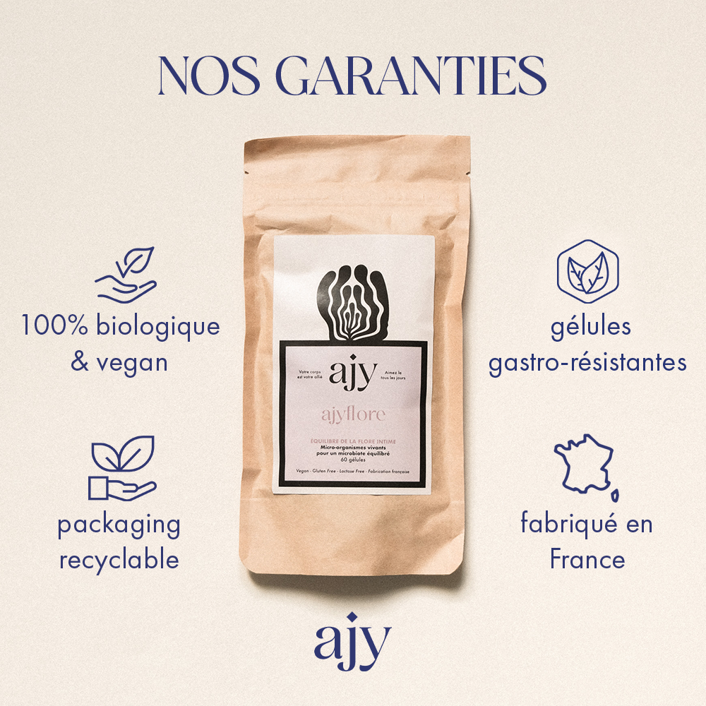 Probiotiques flore vaginales bio vegan made in france compléments alimentaires ayurveda 