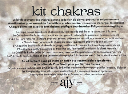 Kit lithothérapie "Découverte des chakras : équilibre des énergies"