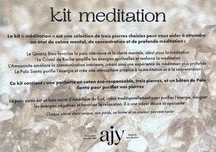 Kit lithothérapie "Méditation"