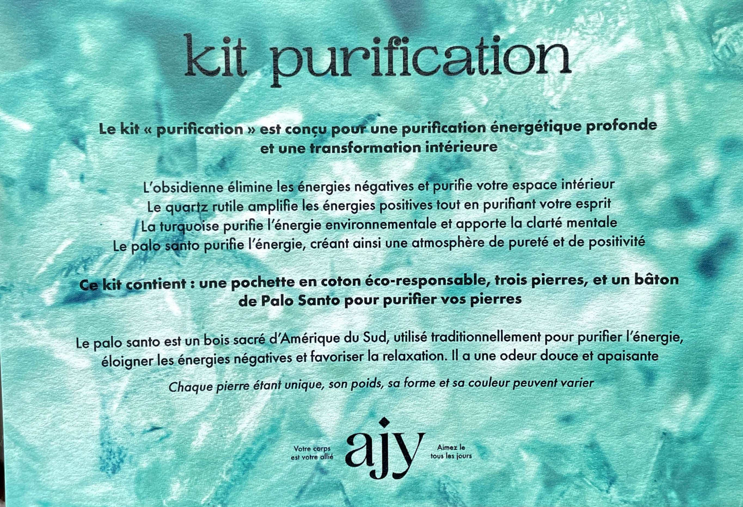 Kit lithothérapie "Purification"