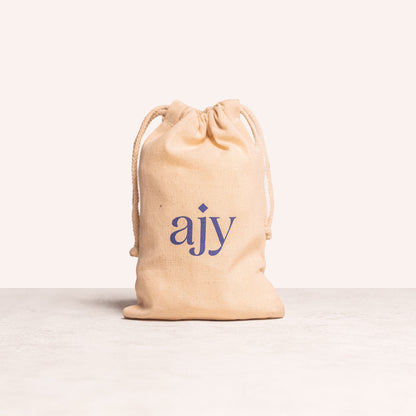 Pochon coton bio kit lithothérapie made in france AJY Ayurveda 