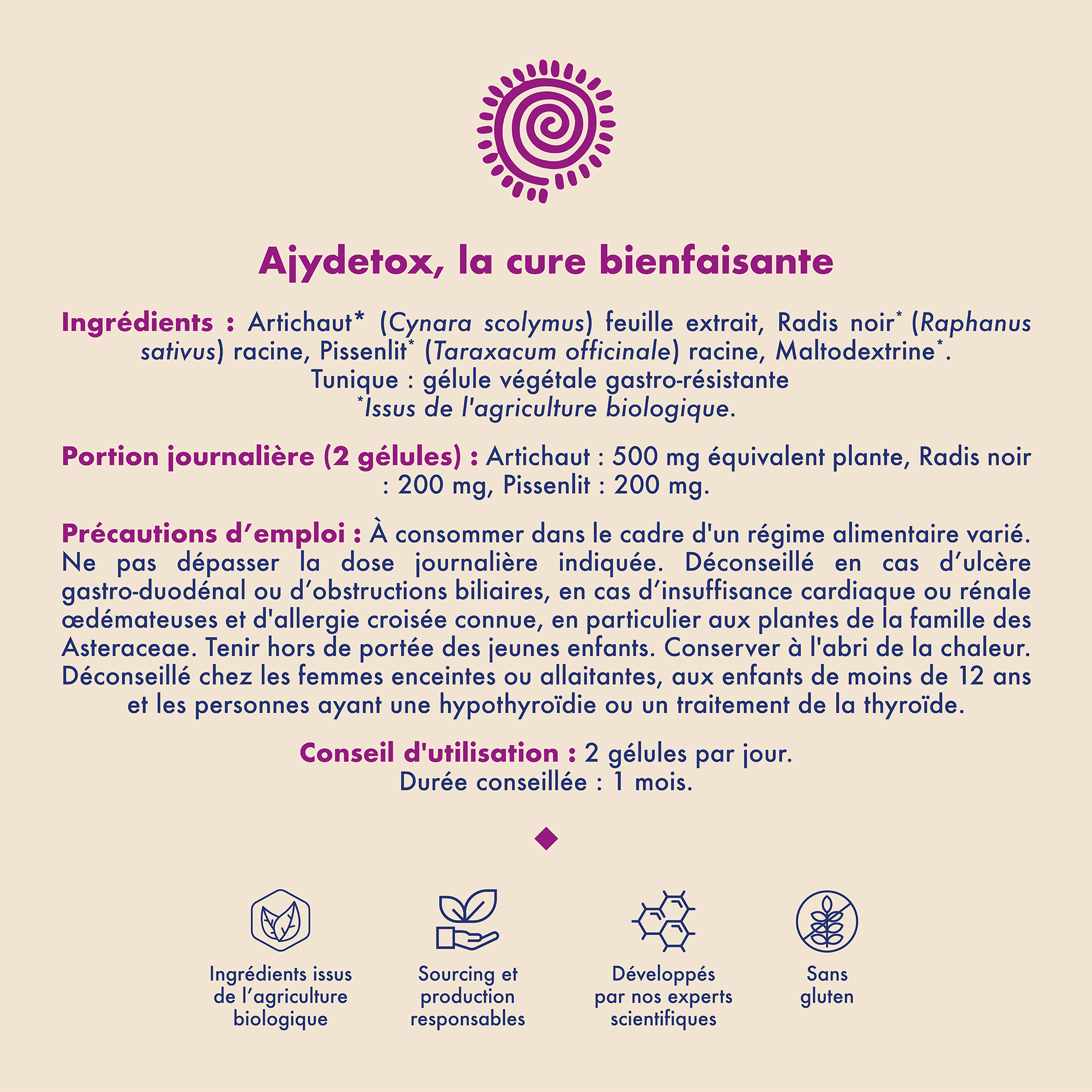 Ajydetox AJY Ayurveda Joie Yoga Compléments alimentaires Made in France Vegan Bio Alexandra Rosenfeld